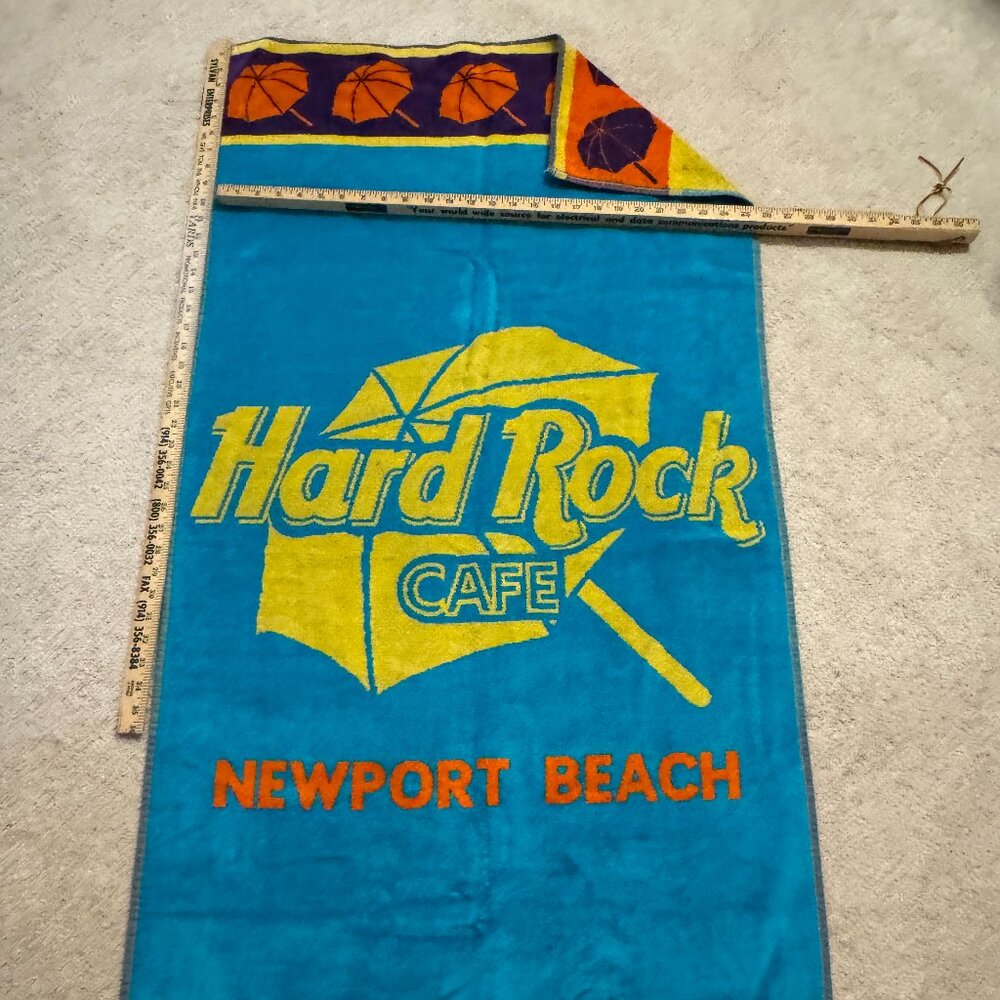 Hard Rock Cafe Newport Beach beach towel
